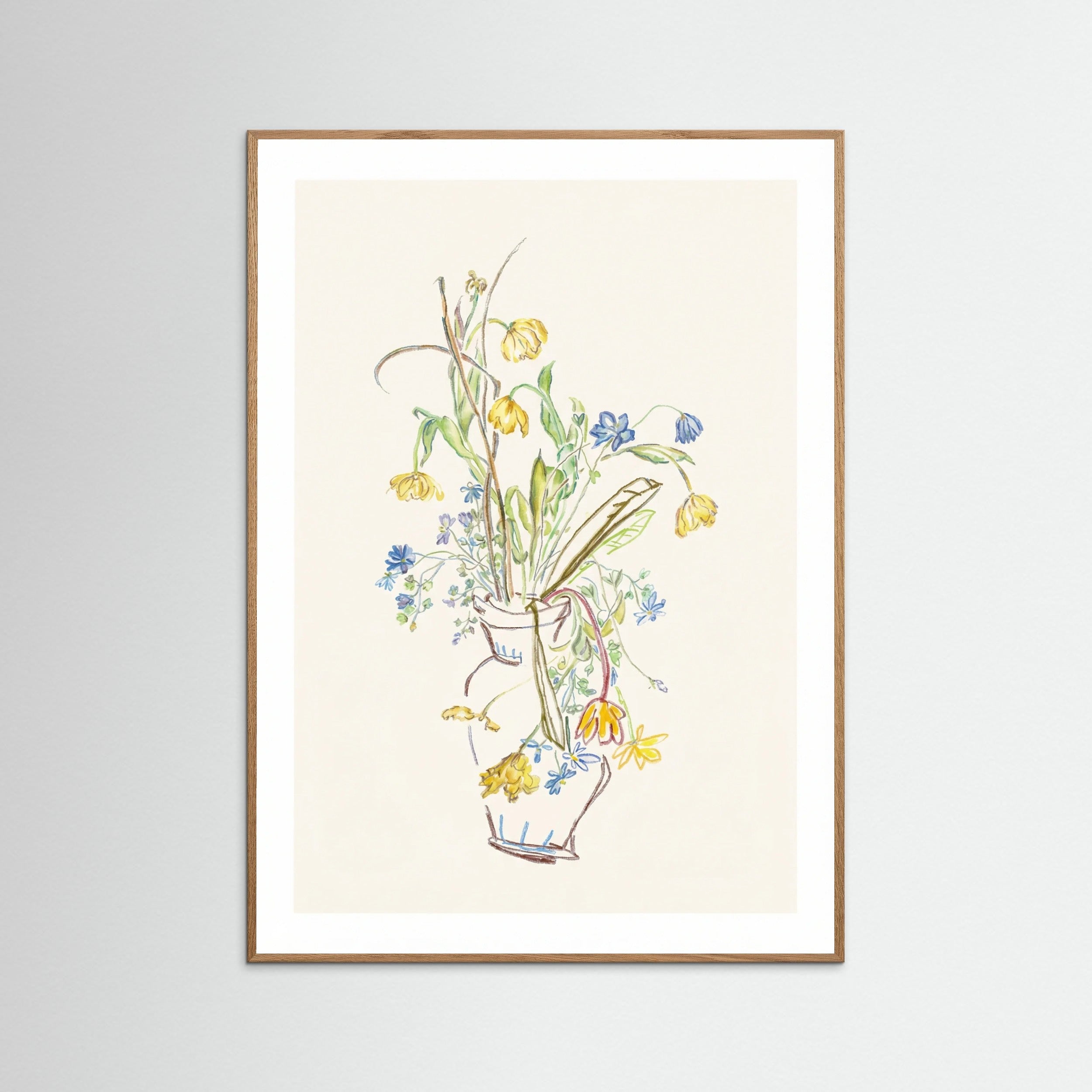 Oak Nature Ephemeral Blossom Sketch