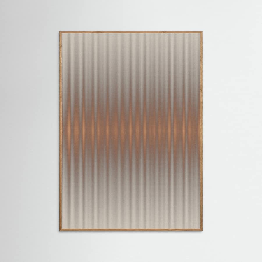 Euphoria - Gray and Orange Poster – plakat og kunsttryk