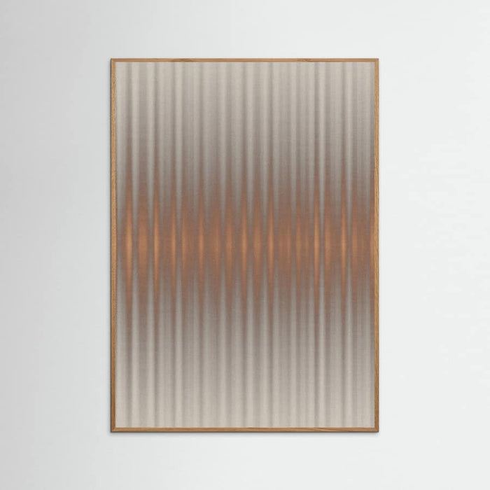 Euphoria - Gray and Orange Poster – plakat og kunsttryk