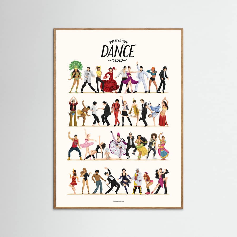 Everybody Dance Now -juliste – juliste ja taidepainatus