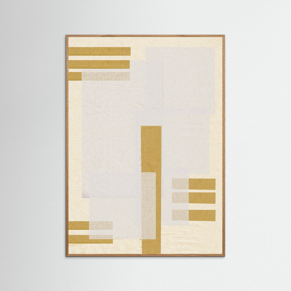 Oak Nature Fabric Pattern Collage No.2 Poster