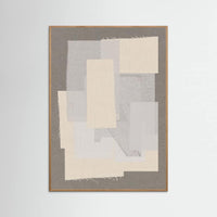 Oak Nature Fabric Pattern Collage No.7 Poster