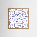 Falling Triple Lines Navy Blue -juliste – juliste ja taidepainatus