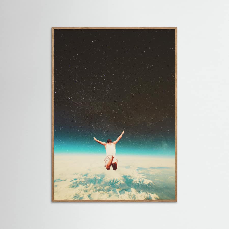Falling With a Hidden Smile Poster – Poster und Kunstdruck