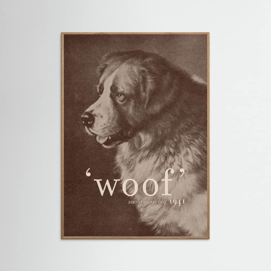 Famous Quote Dog Poster – poster and art print