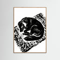 Oak Nature Feline Repose Black