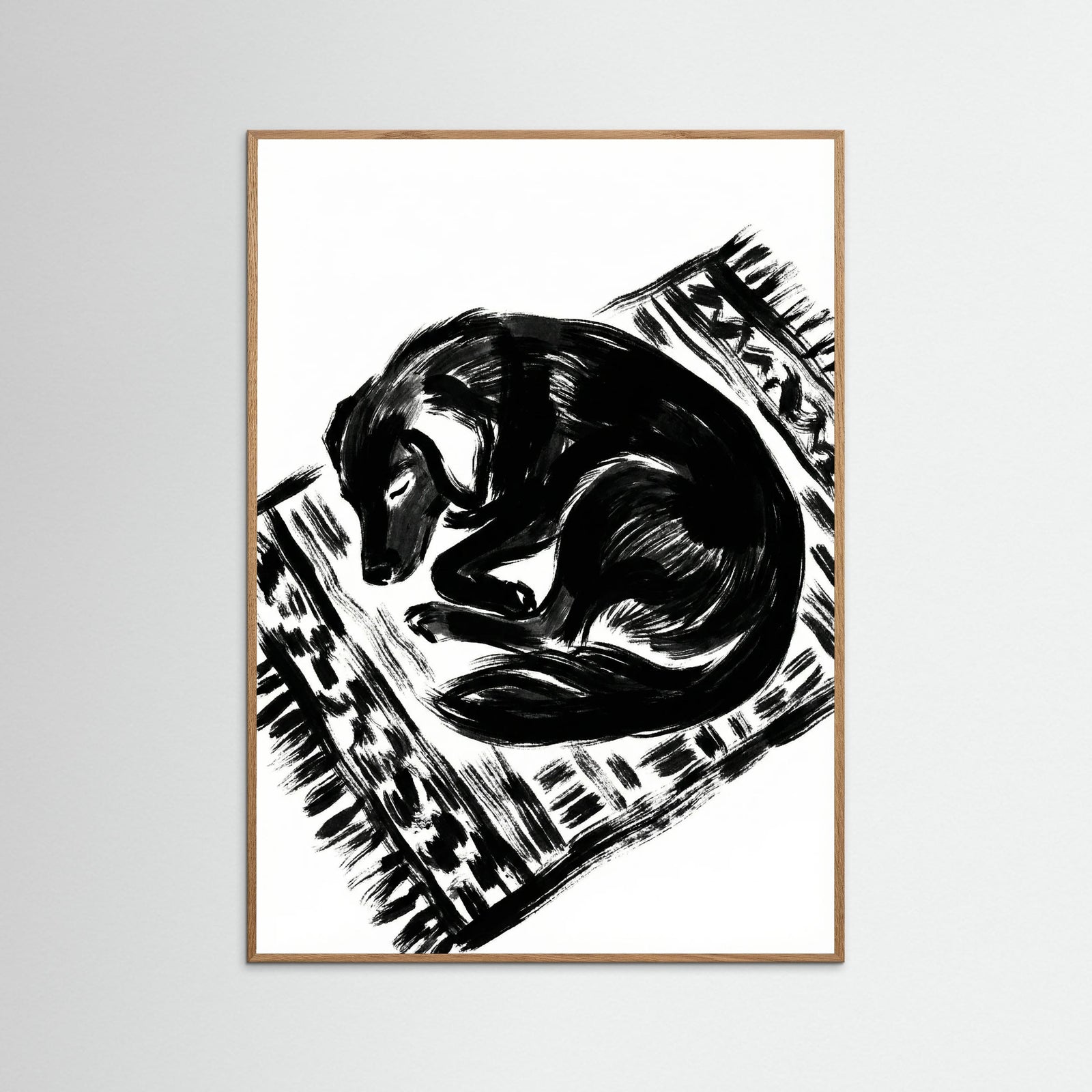 Oak Nature Feline Repose Black