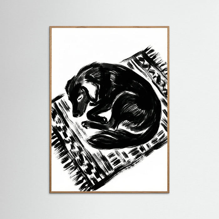 Oak Nature Feline Repose Black