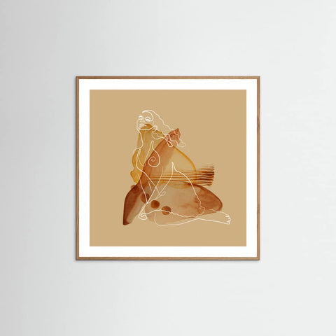 Oak Nature Feminine Watercolor4 Poster