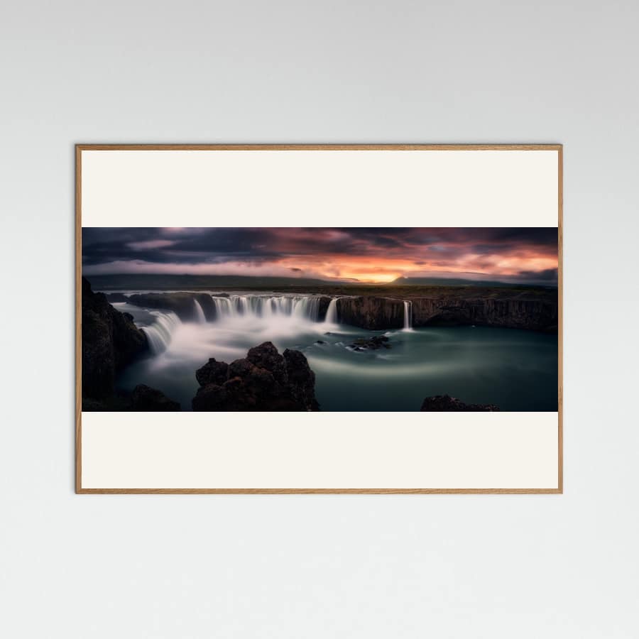 Fire and Water Poster – plakat og kunsttryk