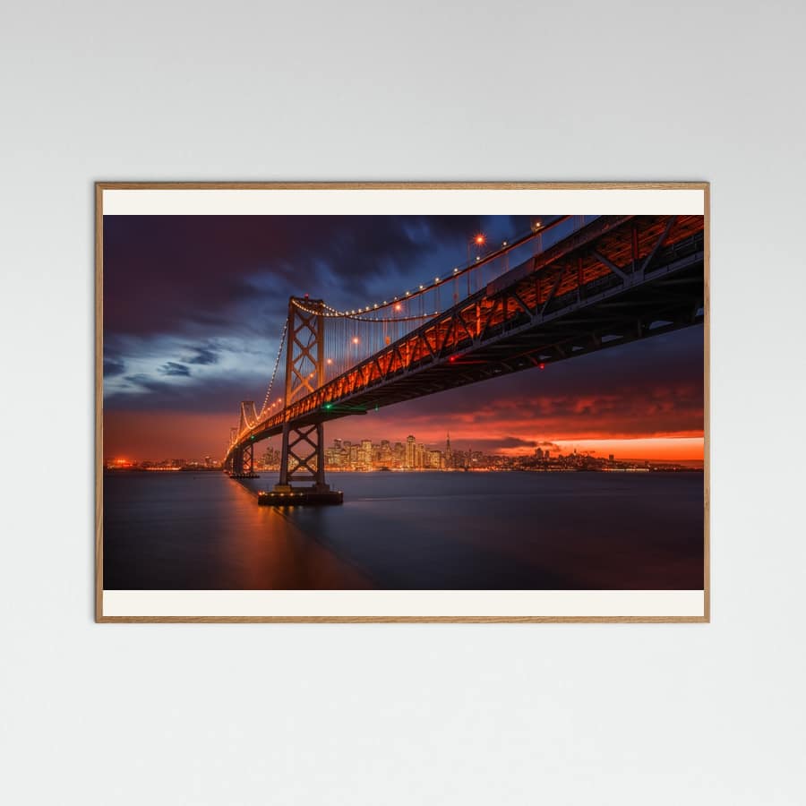 Fire over San Francisco Poster