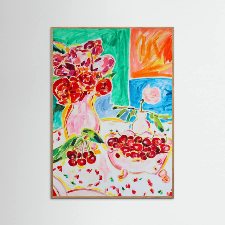 Affiche First Cherries, Tamara Jare, oil on canvas