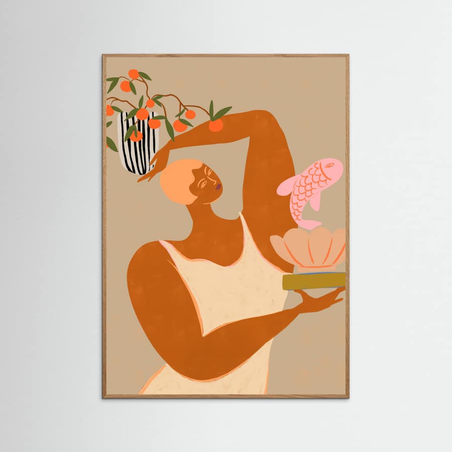 Poster Fish And Oranges