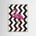 Flamingo heels Zigzag Poster – Poster und Kunstdruck