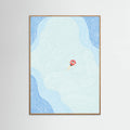 Floating in the Summer Ocean Poster – plakat og kunsttryk