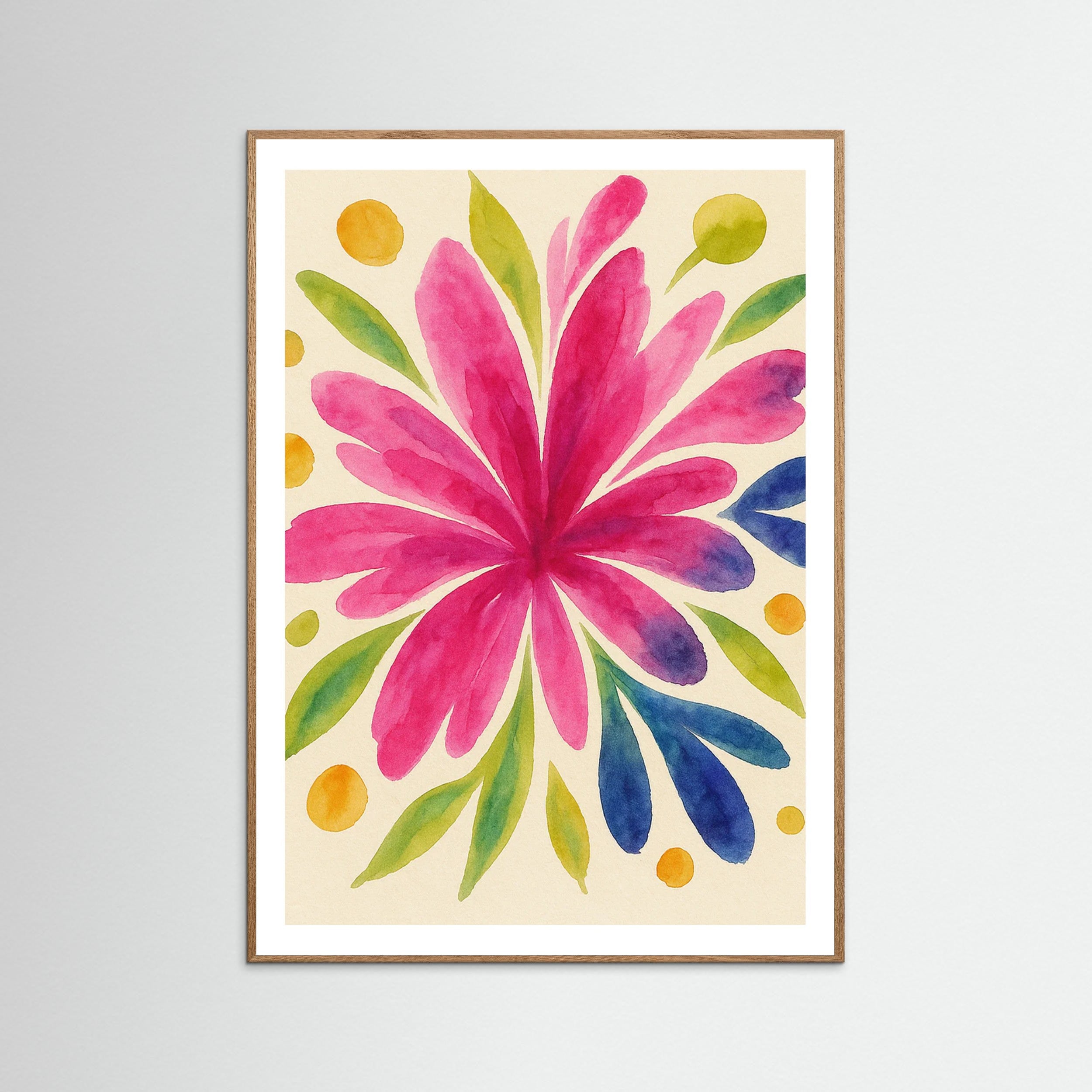 Oak Nature Floral Burst