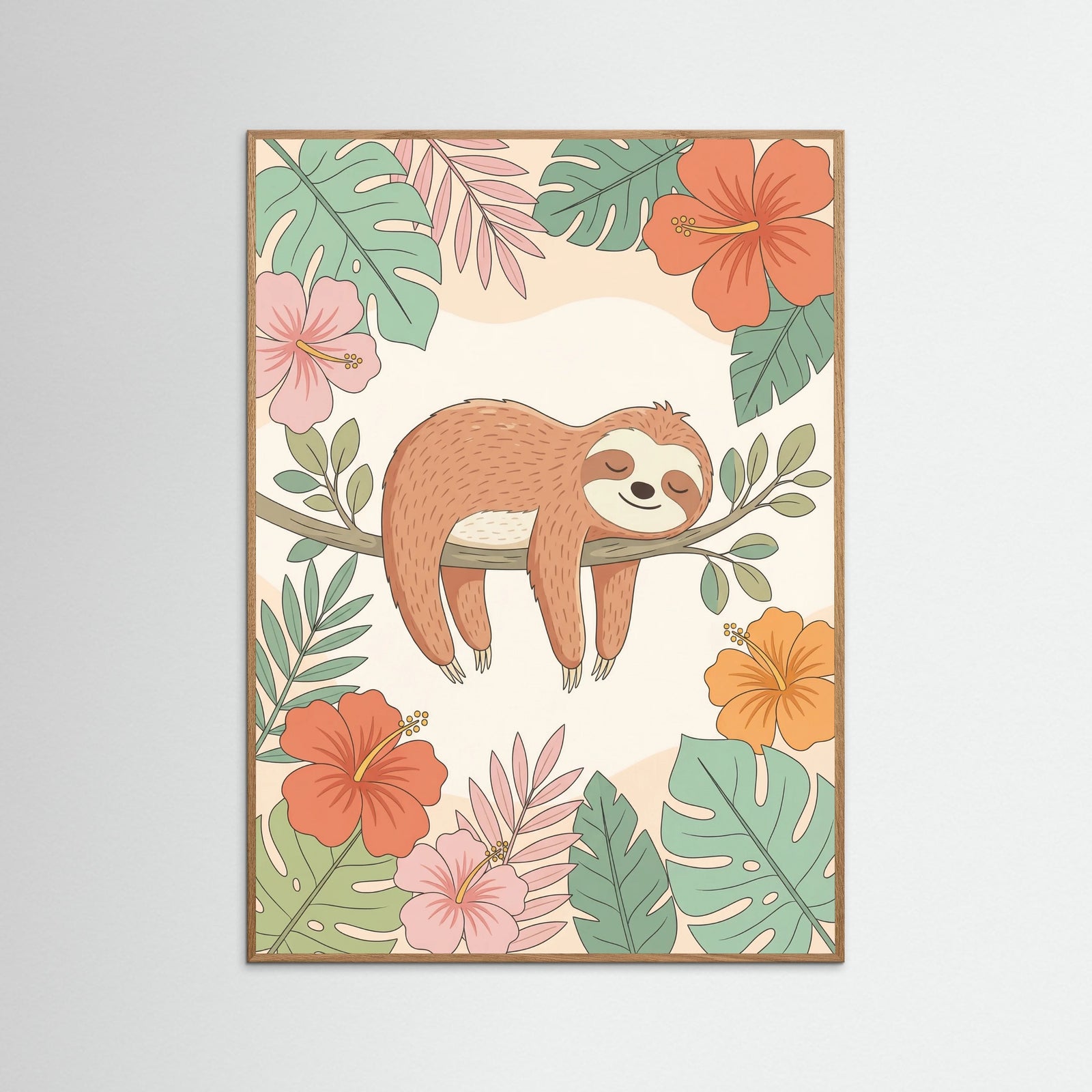 Oak Nature Floral Lion Cub