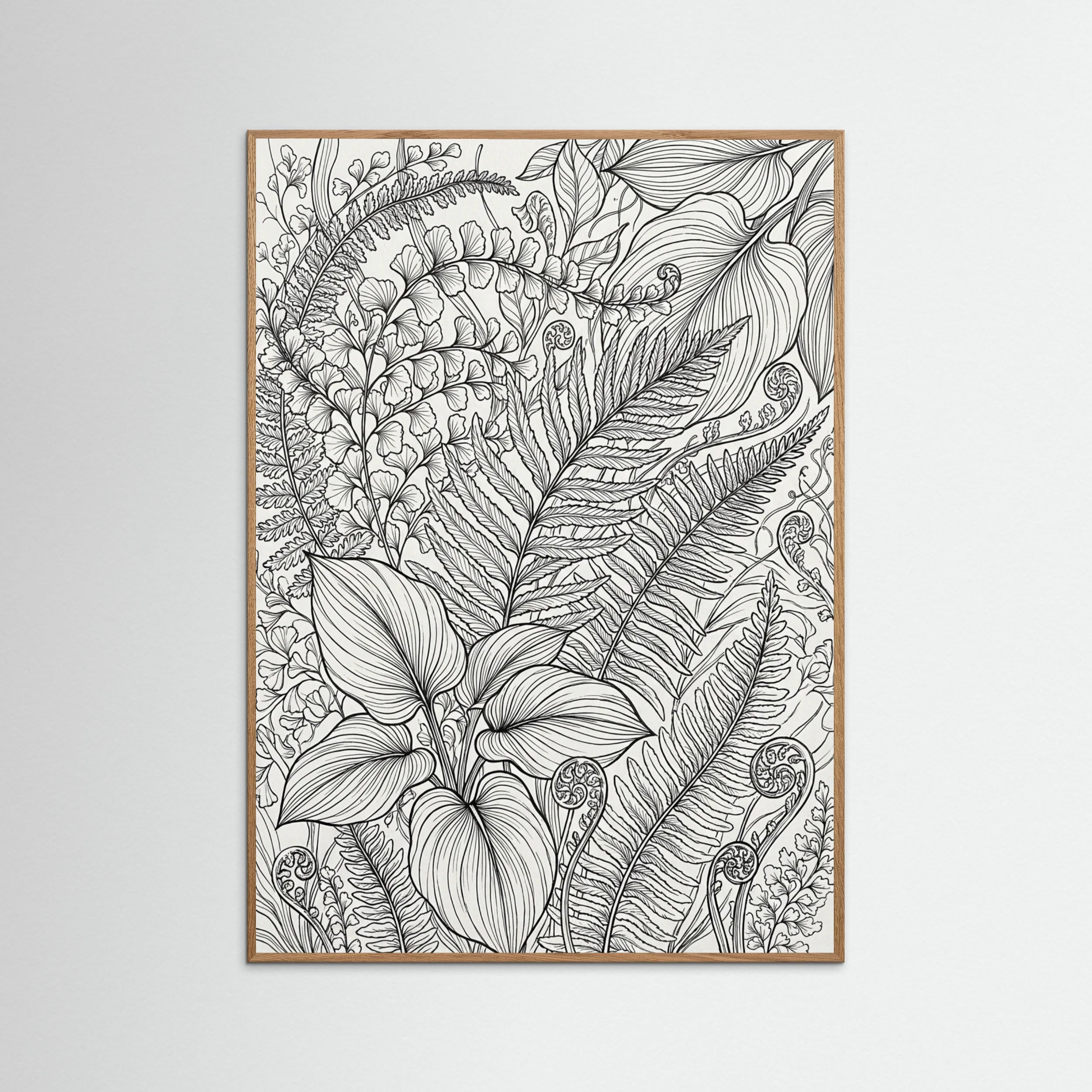 Oak Nature Floral Rhythm