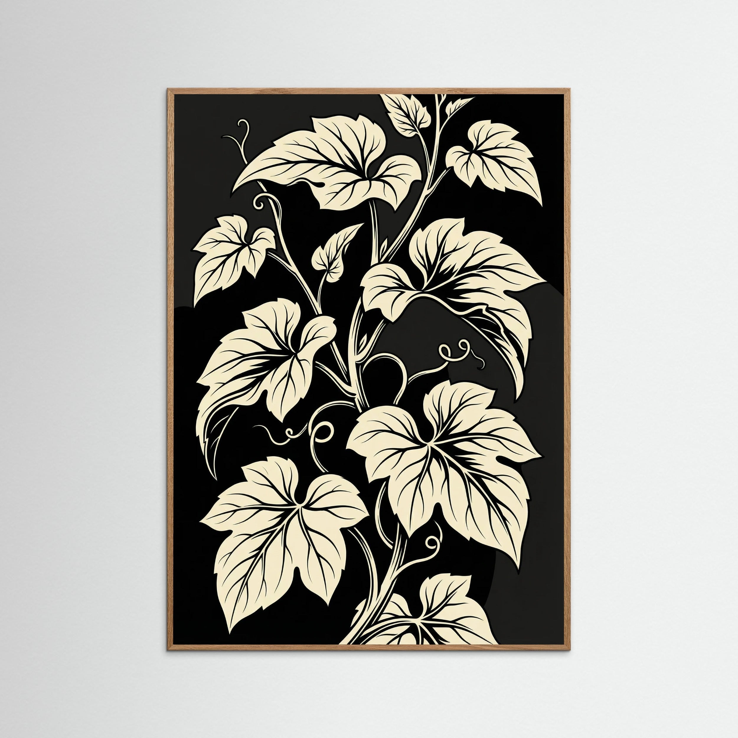 Oak Nature Floral Silhouette