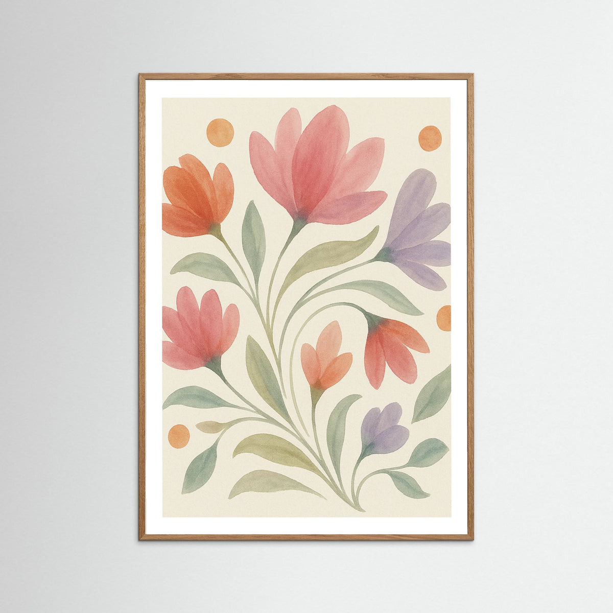 Oak Nature Floral Symphony