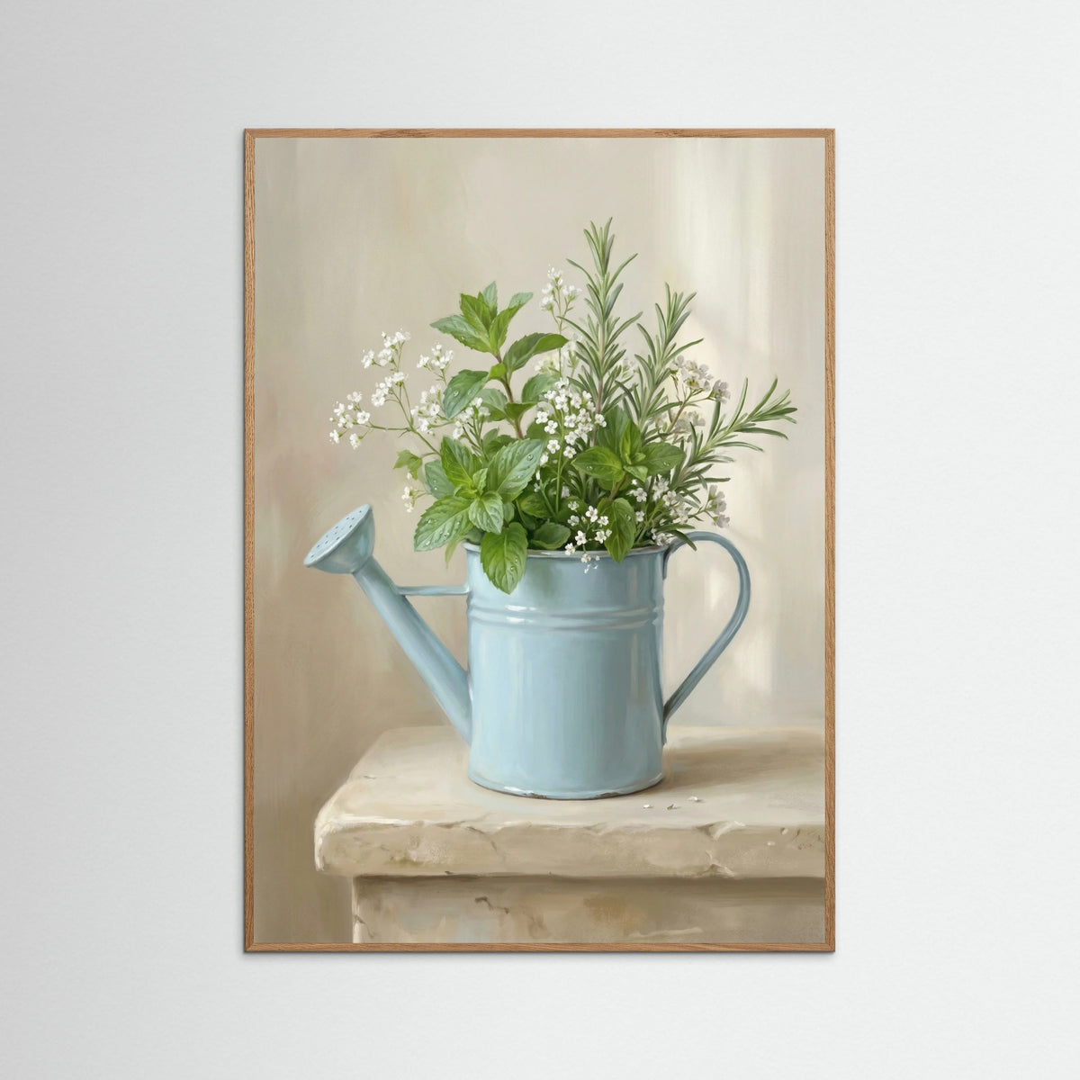 Oak Nature Floral Teacup Serenity