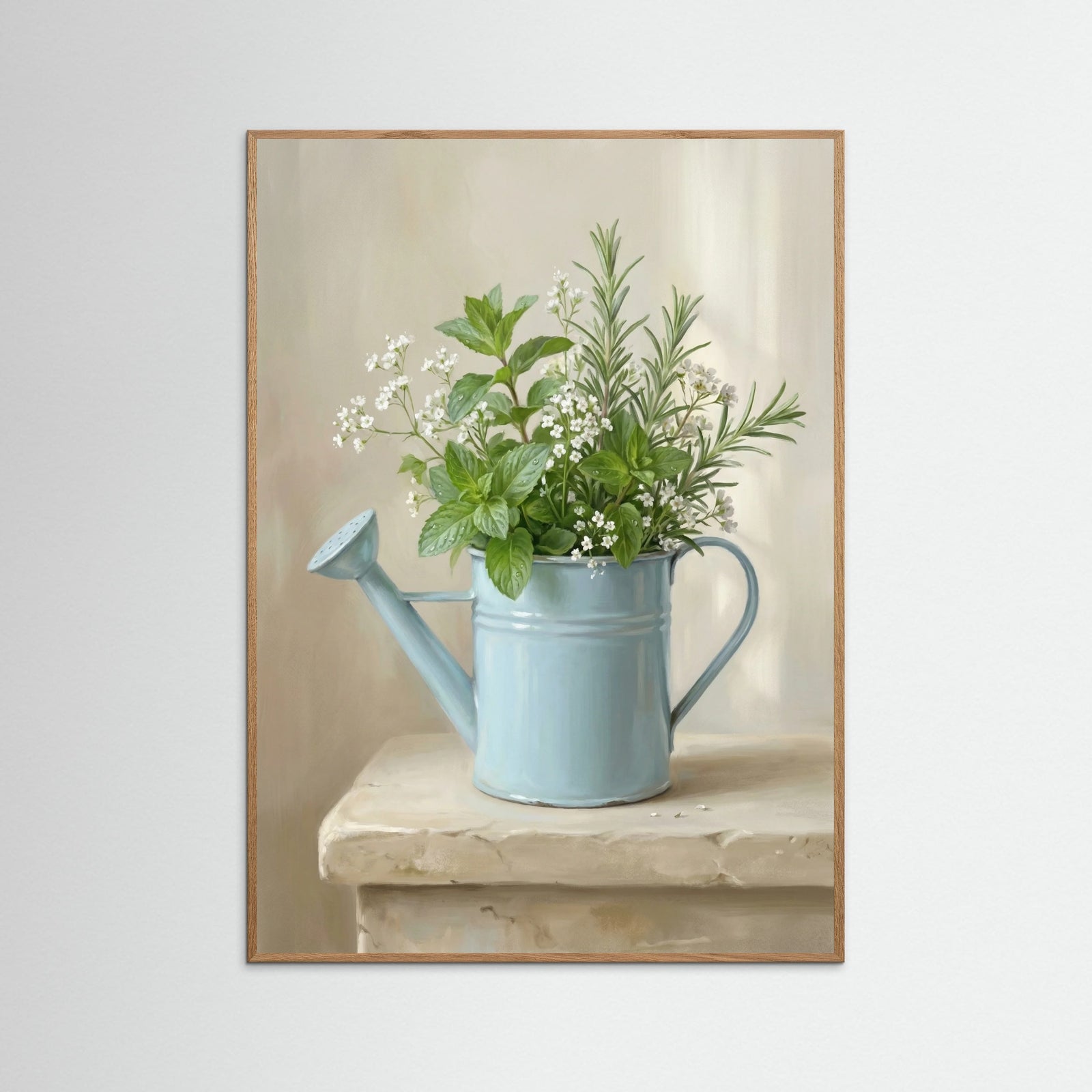 Oak Nature Floral Teacup Serenity