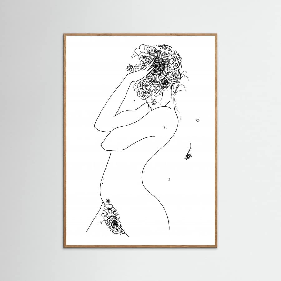 Flower Girl Poster – Poster und Kunstdruck