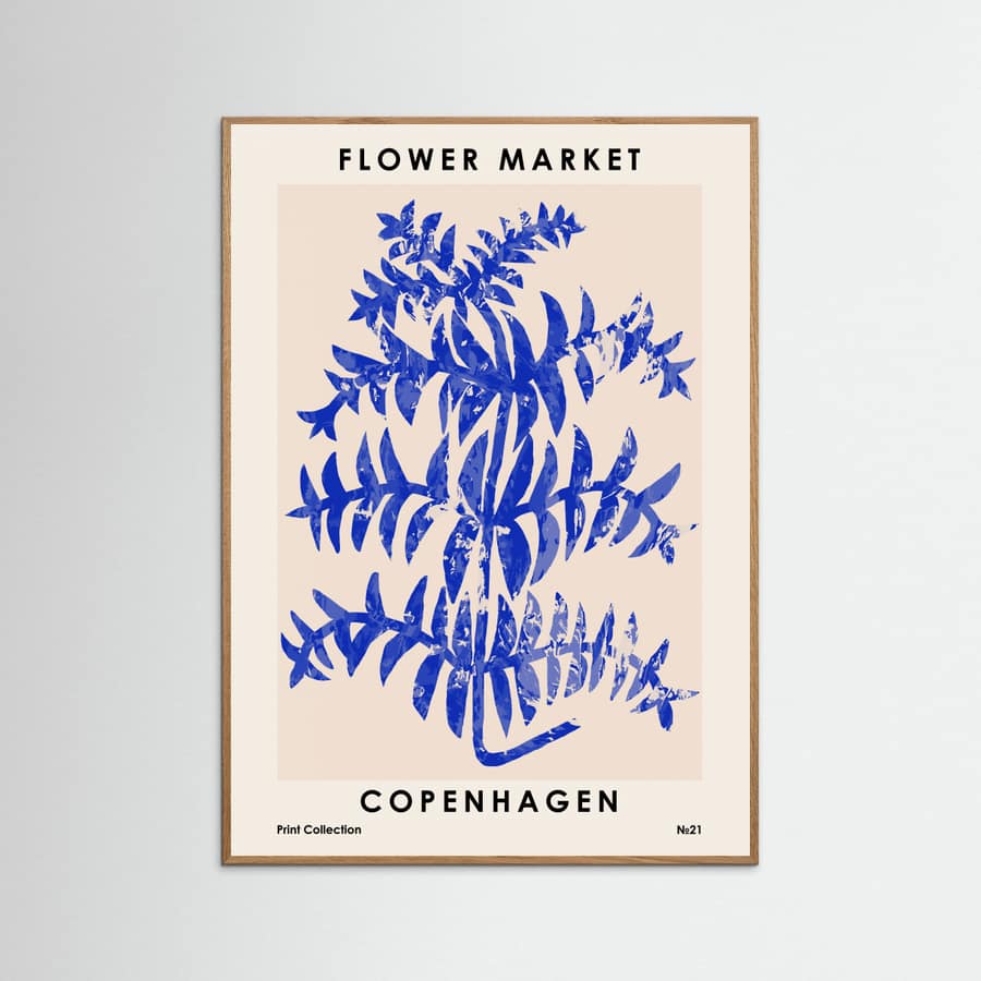Flower Market. Copenhagen Poster