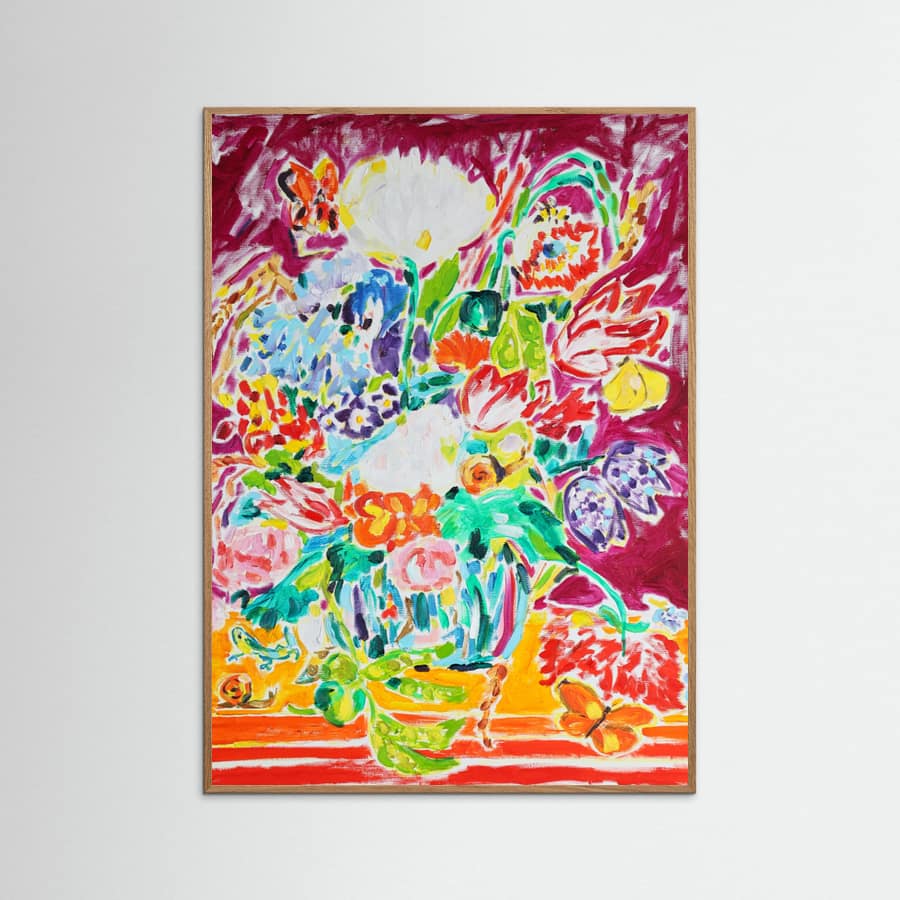 Flowers, after Vase of Flowers, by Jan Davidsz. de Heem Poster