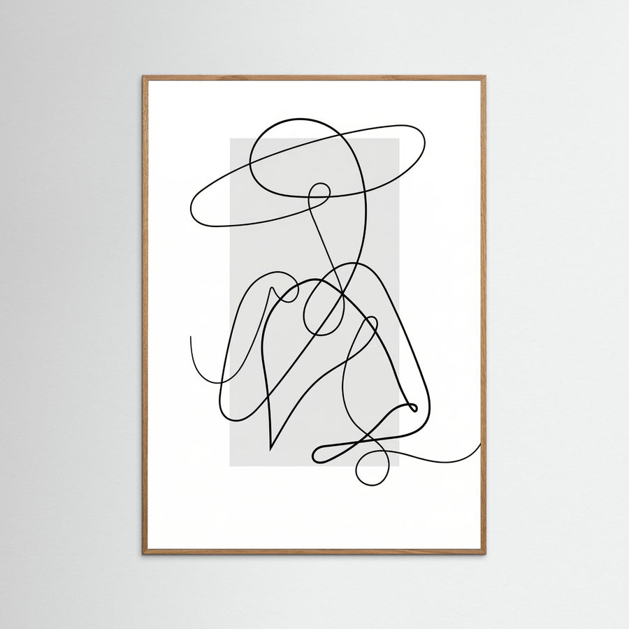 Flowing Contours Gray