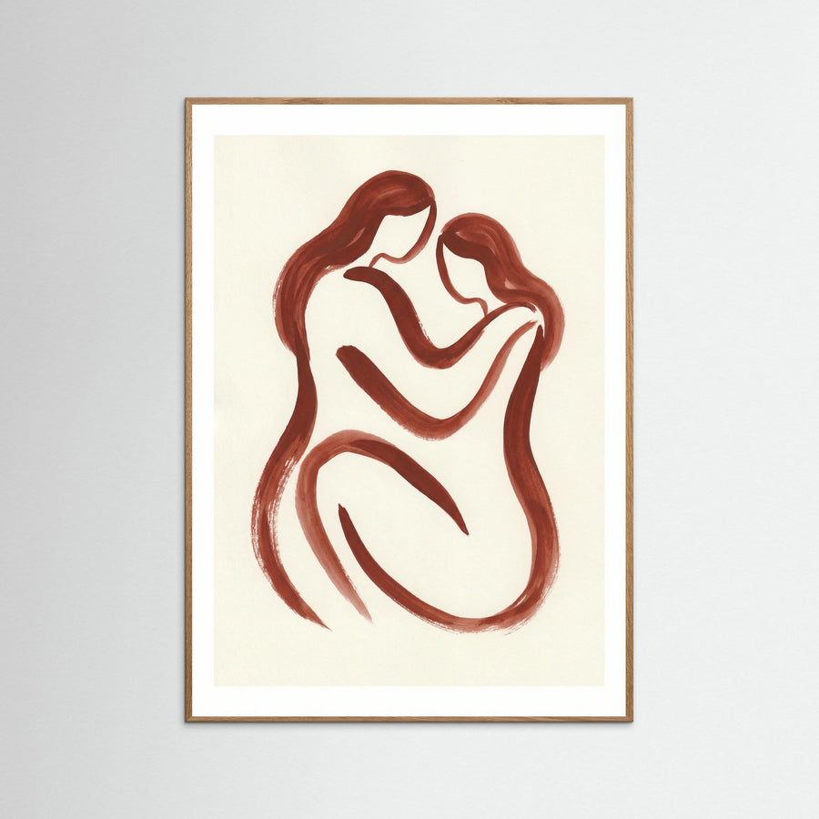 Flowing Red Form