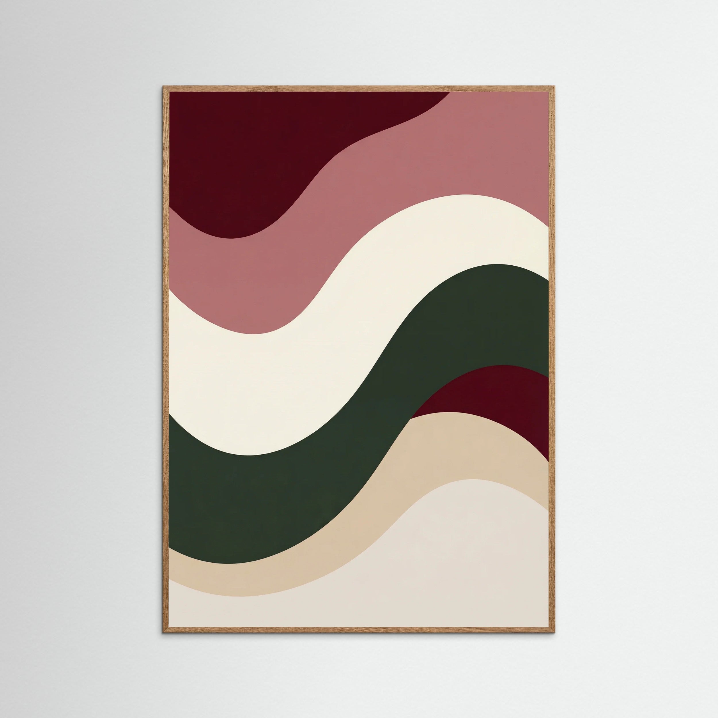 Oak Nature Flowing Rhythms Beige