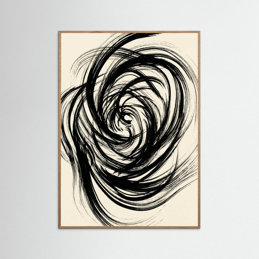 Fluid Black Strokes