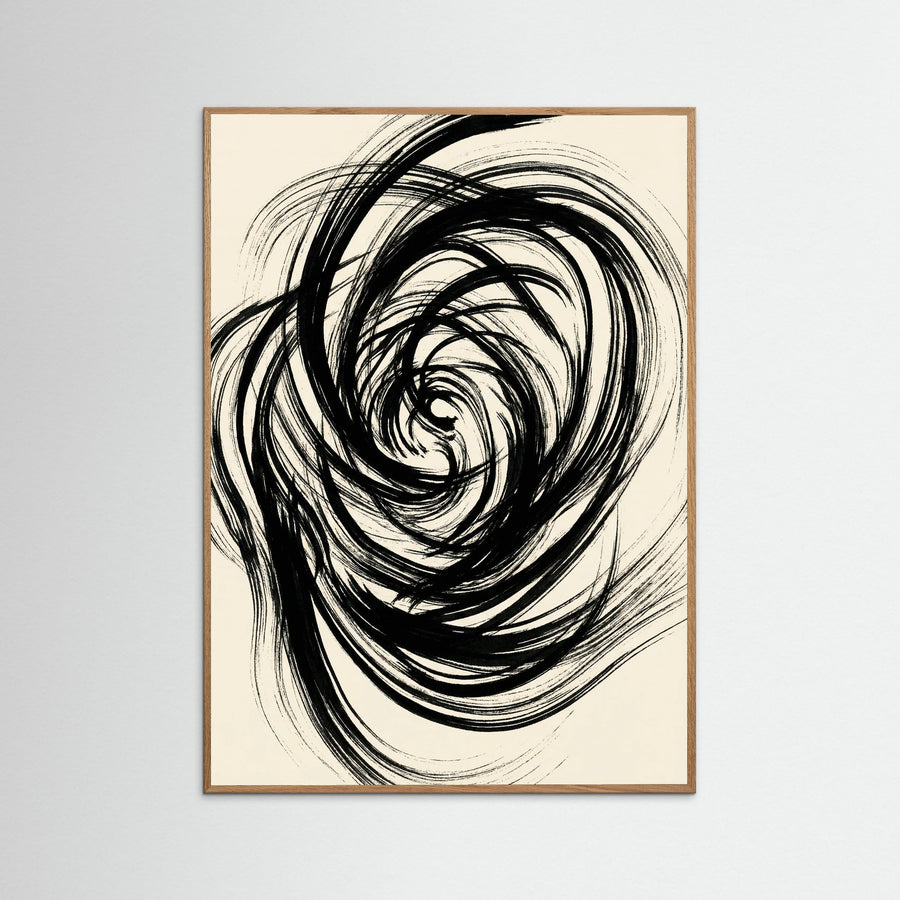 Fluid Black Strokes