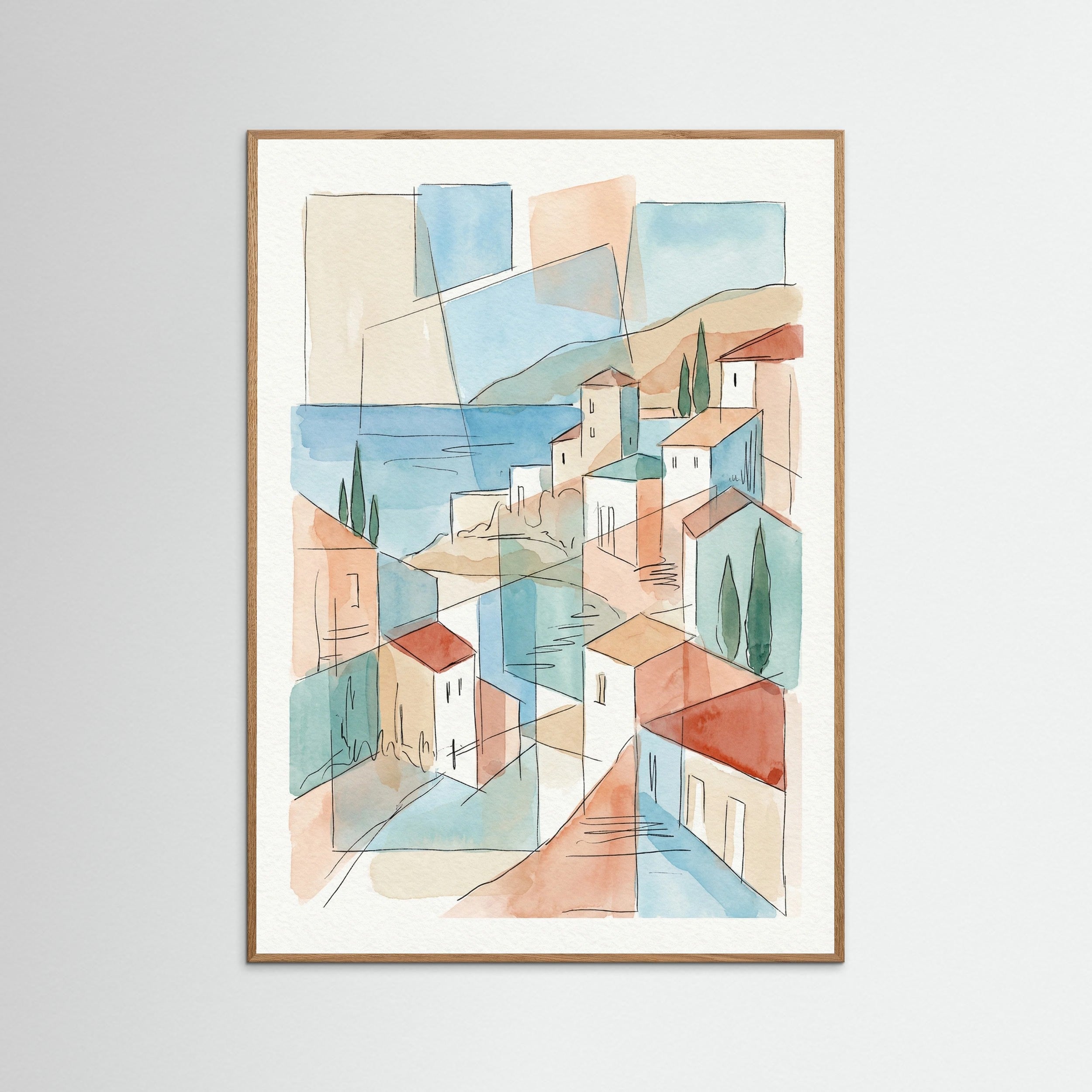 Oak Nature Fragmented Mediterranean View