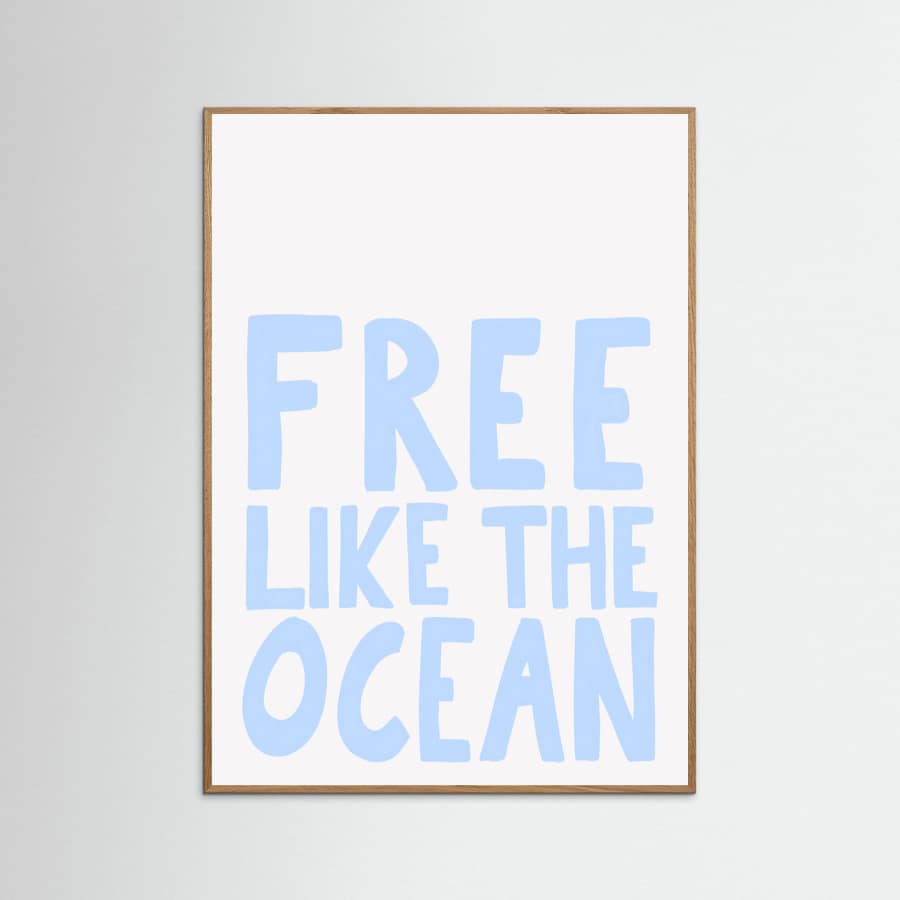 Affiche Free like the ocean