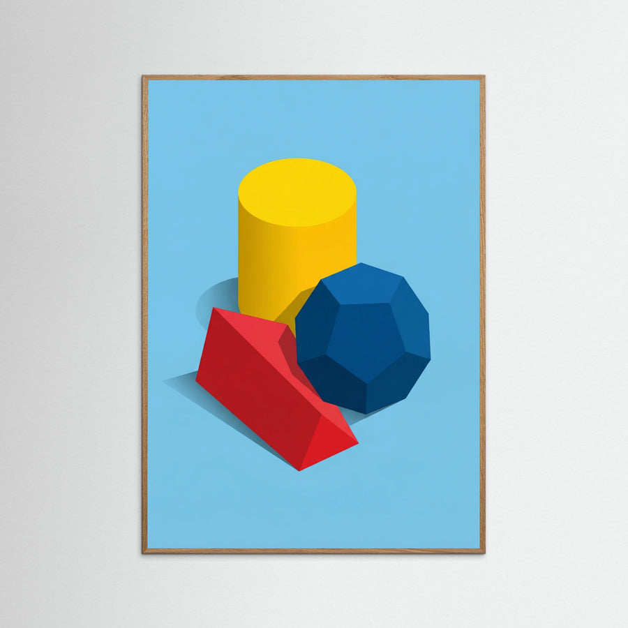 Geometric Abstraction Blue
