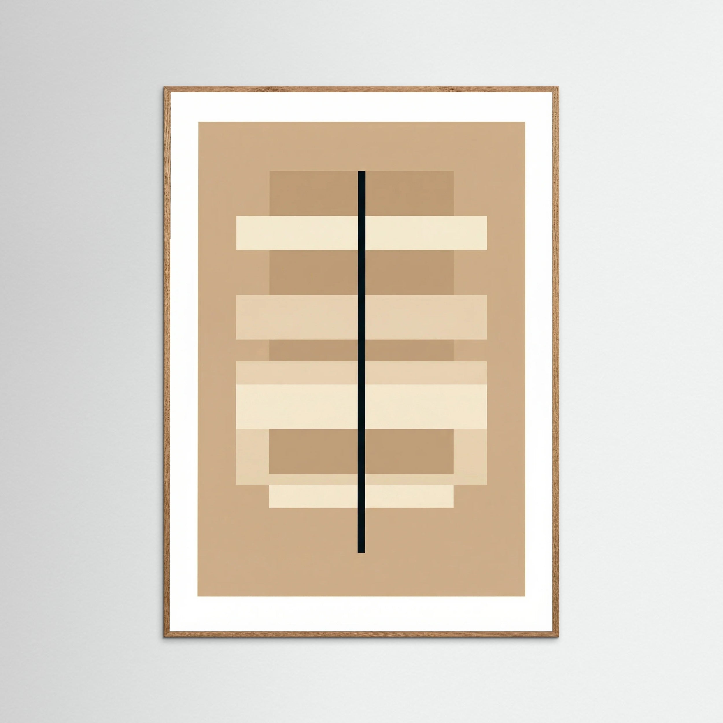 Oak Nature Geometric Balance Beige