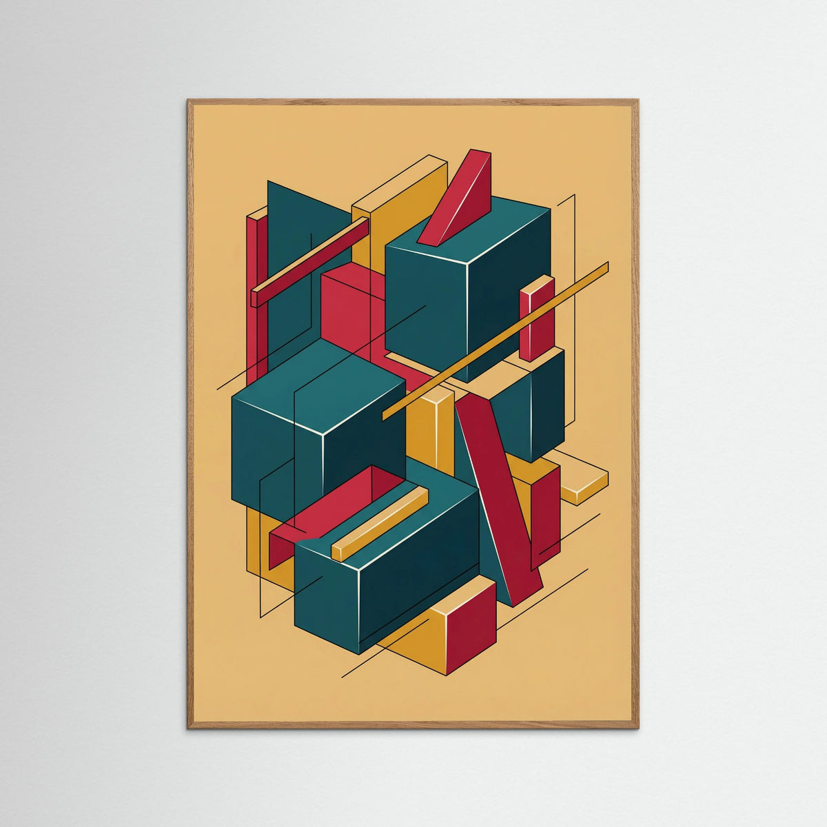 Oak Nature Geometric Deconstruction