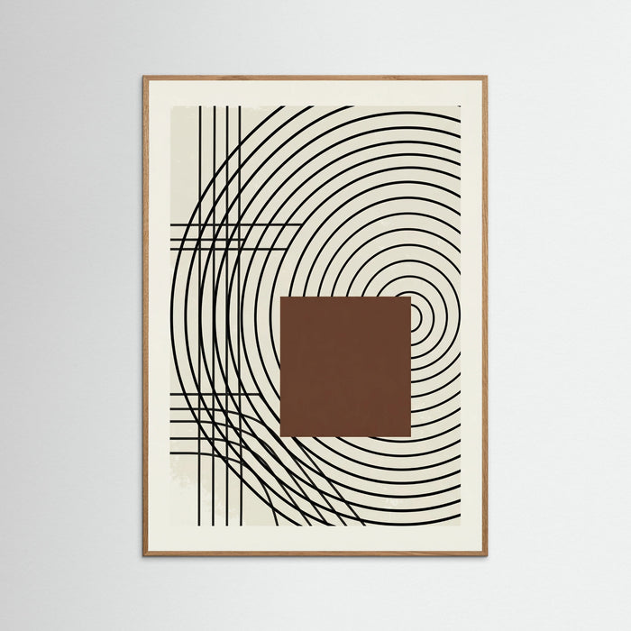 Oak Nature Geometric Harmony Beige
