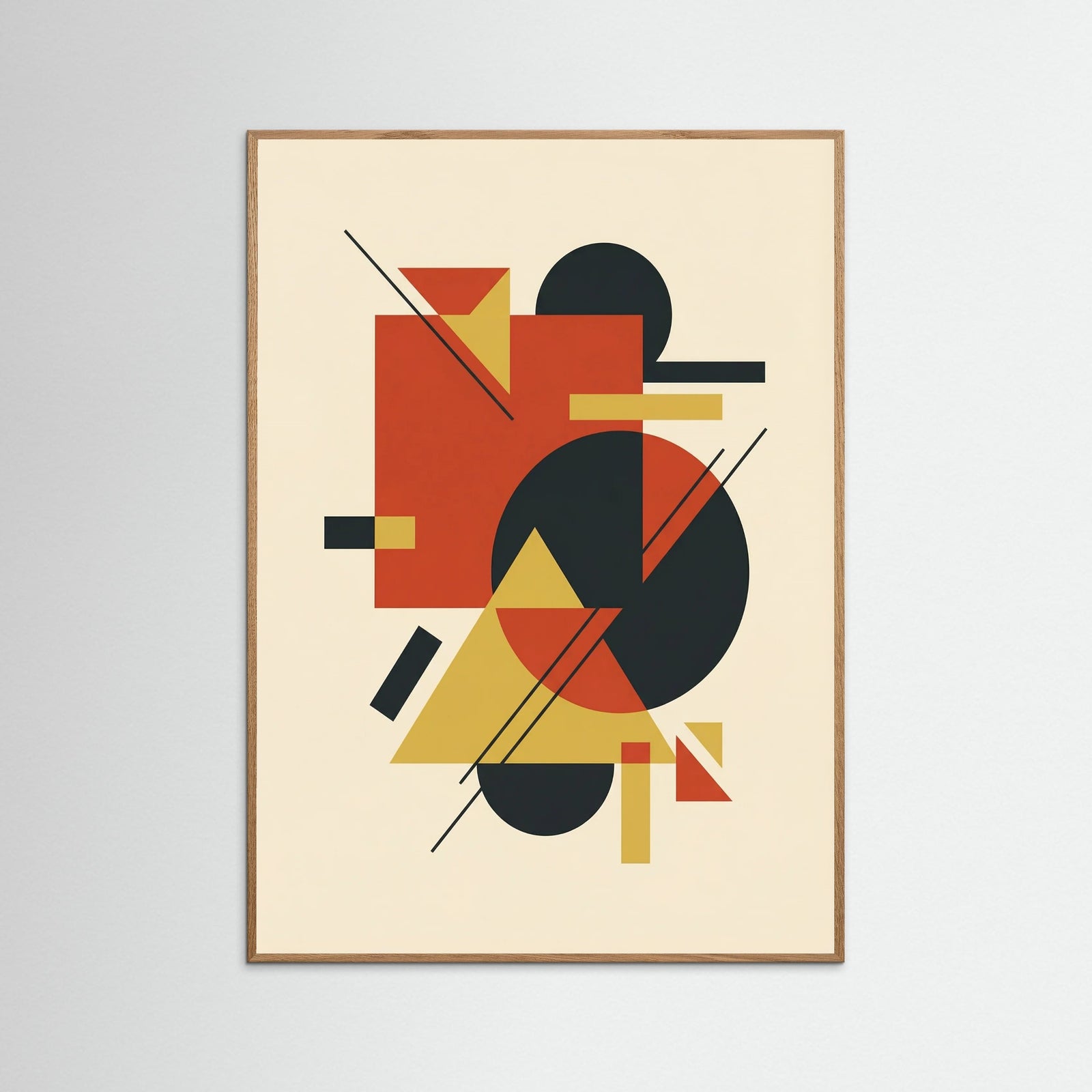 Oak Nature Geometric Harmony Beige