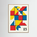 Oak Nature Geometric Harmony White