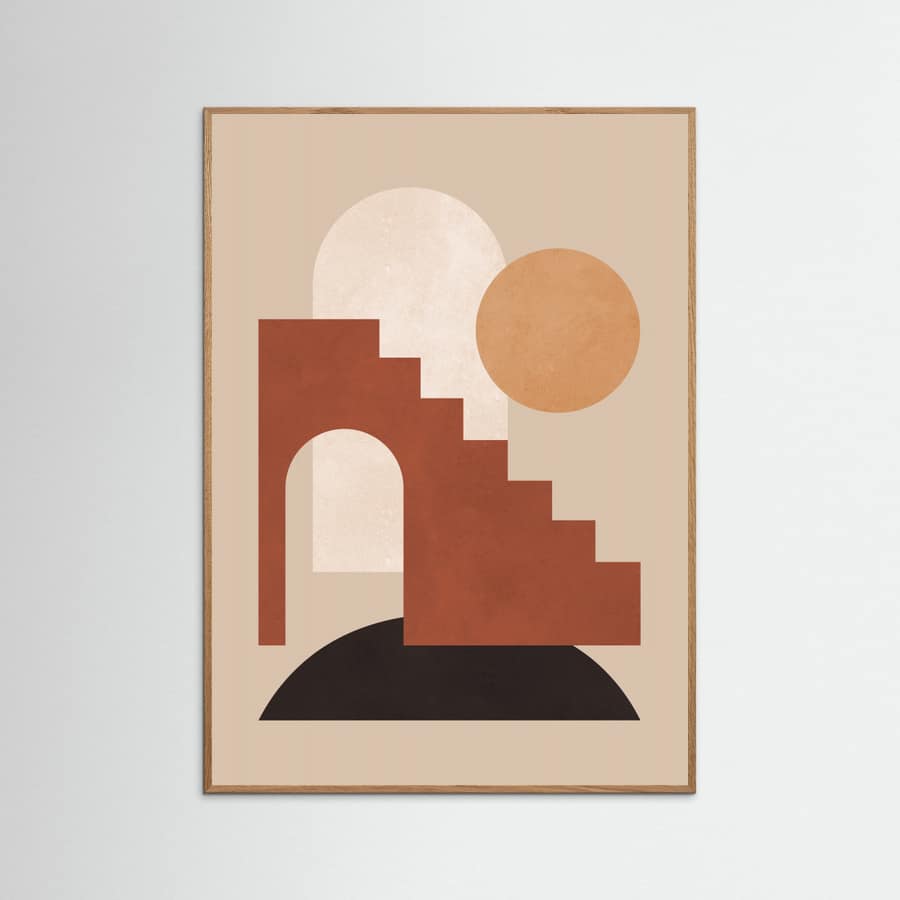 Geometric composition 4 Poster – plakat og kunsttryk