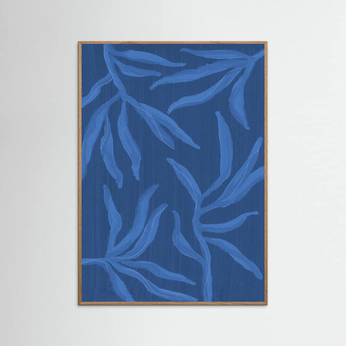 Affiche Ghost Fern 2 Indigo Monochrome – affiche et impression d’art