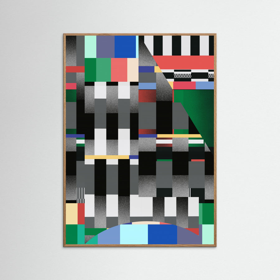 Glitch abstract artwork 01 -juliste