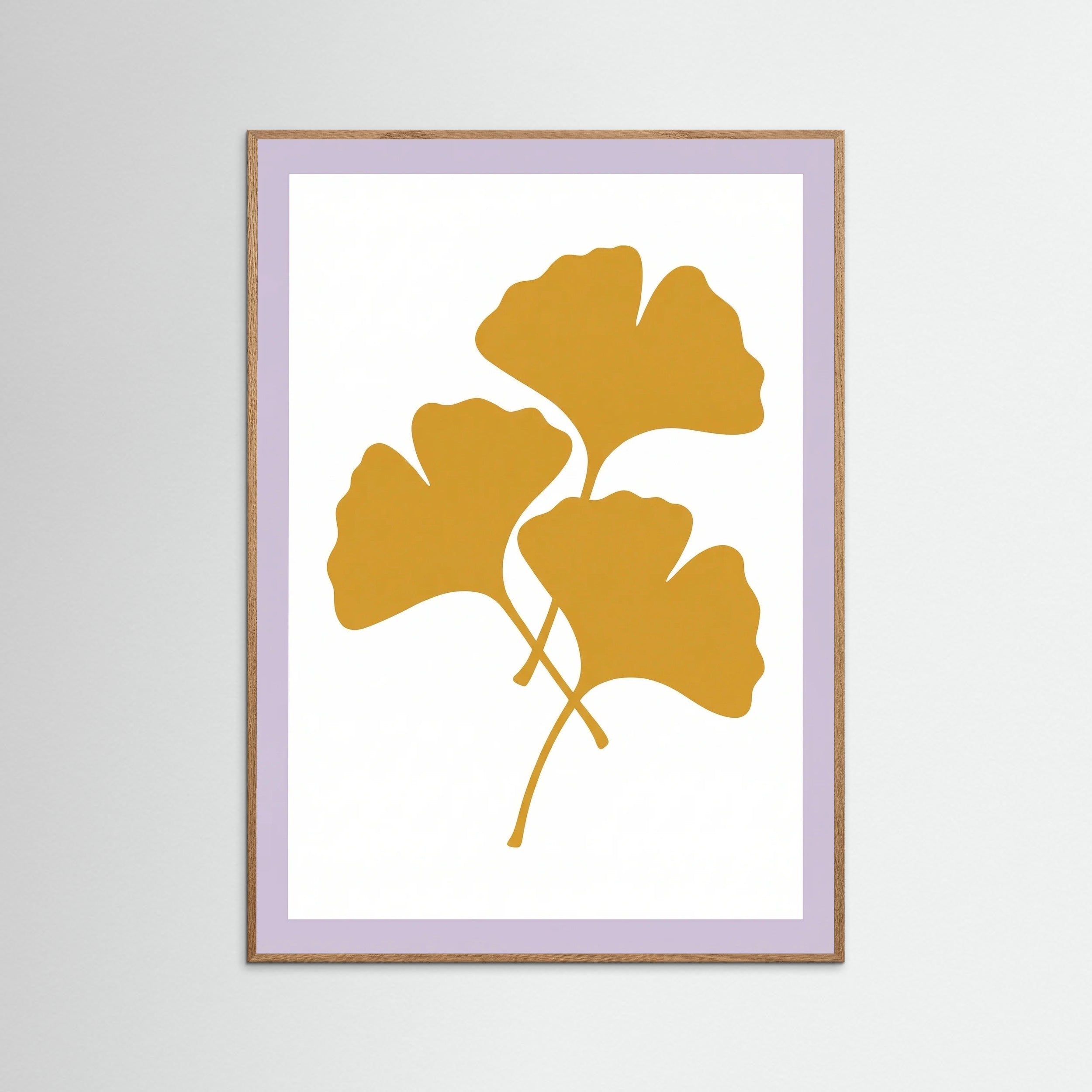 Oak Nature Golden Botanical Silhouette