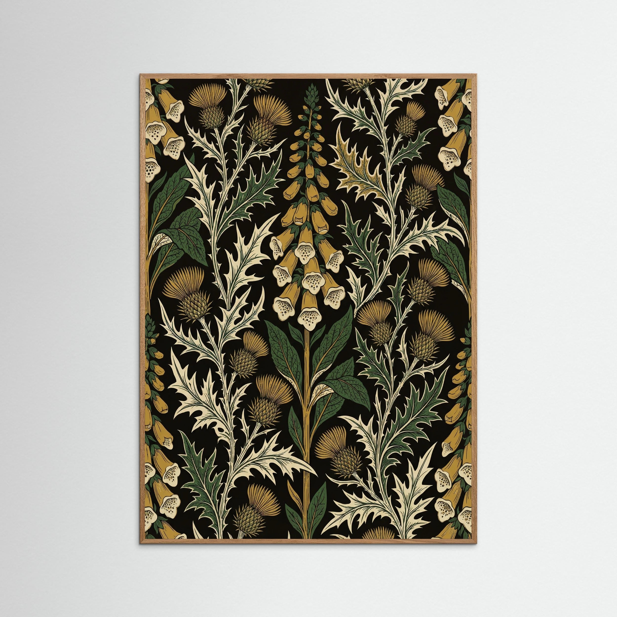 Oak Nature Golden Chrysanthemum Bloom