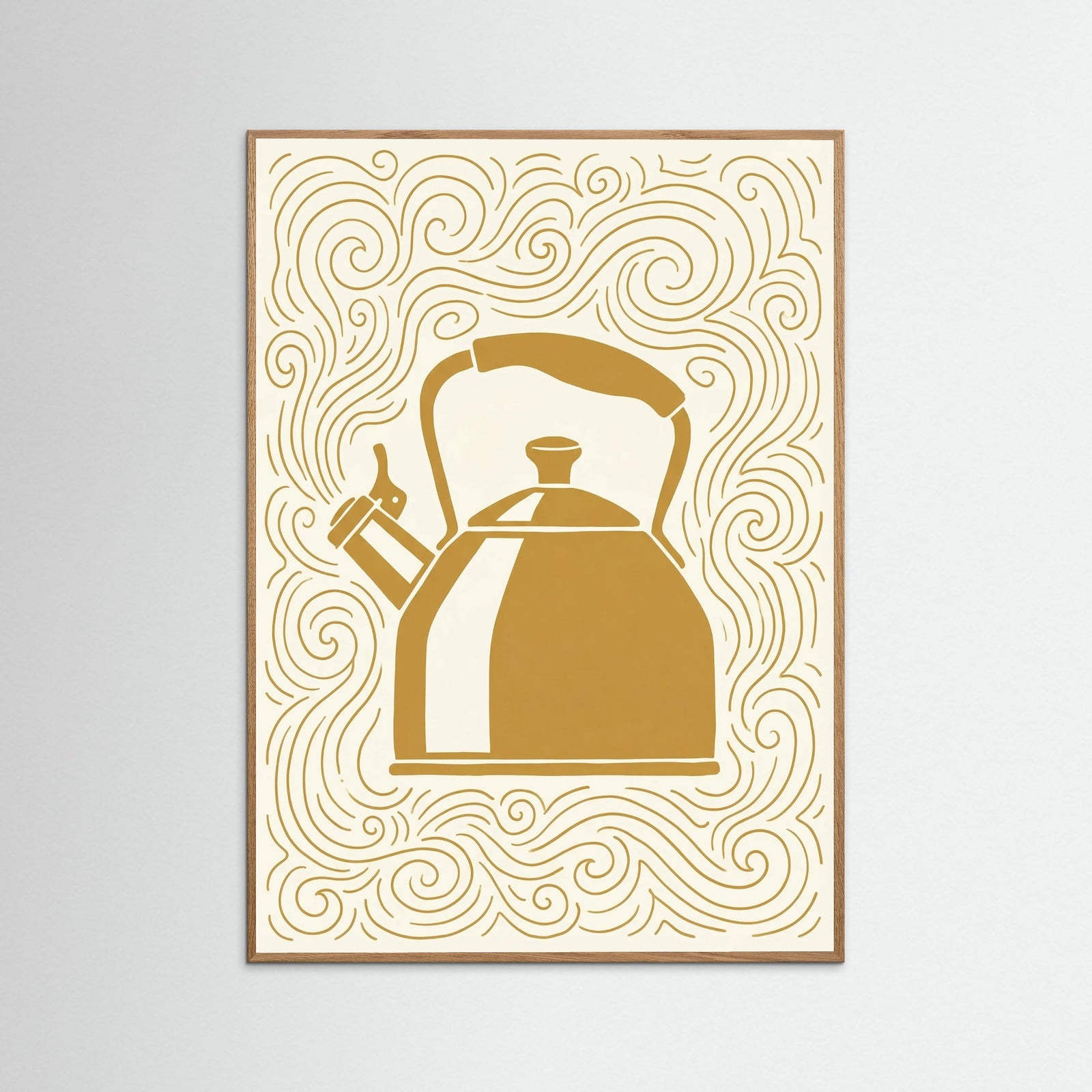 Oak Nature Golden Moka Pot