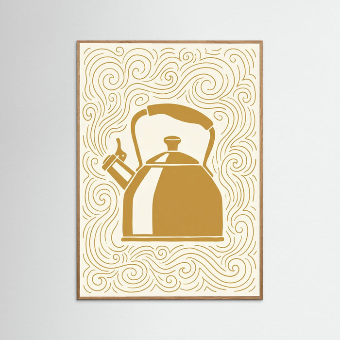 Oak Nature Golden Moka Pot