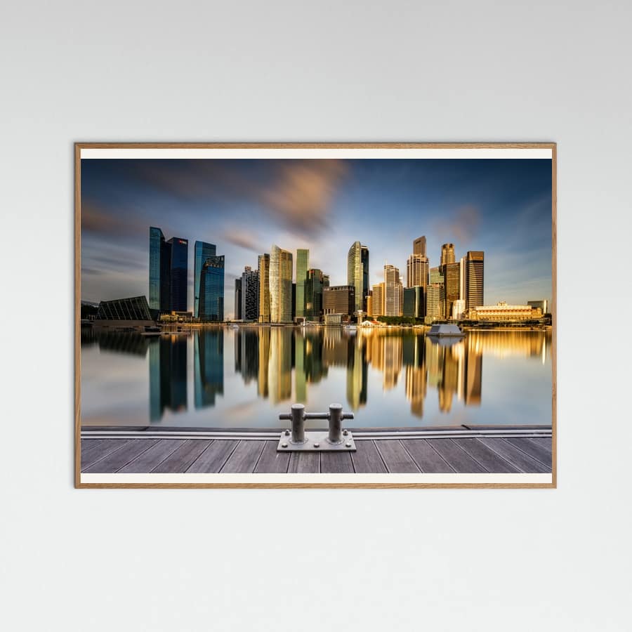 Plakat Golden Morning in SIngapore – plakat i druk artystyczny